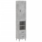 vidaXL Highboard Betongrau 34,5x34x180 cm Holzwerkstoff vidaXL Highboard Betongrau 34,5x34x180 cm Holzwerkstoff