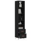 vidaXL Highboard Schwarz 34,5x34x180 cm Holzwerkstoff vidaXL Highboard Schwarz 34,5x34x180 cm Holzwerkstoff