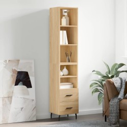 vidaXL Highboard Sonoma-Eiche 34,5x34x180 cm Holzwerkstoff