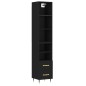 vidaXL Highboard Schwarz 34,5x34x180 cm Holzwerkstoff vidaXL Highboard Schwarz 34,5x34x180 cm Holzwerkstoff