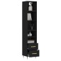 vidaXL Highboard Schwarz 34,5x34x180 cm Holzwerkstoff vidaXL Highboard Schwarz 34,5x34x180 cm Holzwerkstoff