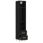 vidaXL Highboard Schwarz 34,5x34x180 cm Holzwerkstoff vidaXL Highboard Schwarz 34,5x34x180 cm Holzwerkstoff