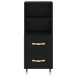 vidaXL Highboard Schwarz 34,5x34x180 cm Holzwerkstoff vidaXL Highboard Schwarz 34,5x34x180 cm Holzwerkstoff