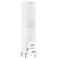 vidaXL Highboard Hochglanz-Weiß 34,5x34x180 cm Holzwerkstoff vidaXL Highboard Hochglanz-Weiß 34,5x34x180 cm Holzwerkstoff