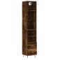 vidaXL Highboard Räuchereiche 34,5x34x180 cm Holzwerkstoff vidaXL Highboard Räuchereiche 34,5x34x180 cm Holzwerkstoff