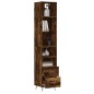 vidaXL Highboard Räuchereiche 34,5x34x180 cm Holzwerkstoff vidaXL Highboard Räuchereiche 34,5x34x180 cm Holzwerkstoff