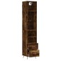 vidaXL Highboard Räuchereiche 34,5x34x180 cm Holzwerkstoff vidaXL Highboard Räuchereiche 34,5x34x180 cm Holzwerkstoff