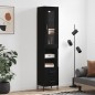vidaXL Highboard Schwarz 34,5x34x180 cm Holzwerkstoff vidaXL Highboard Schwarz 34,5x34x180 cm Holzwerkstoff