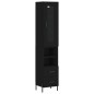 vidaXL Highboard Schwarz 34,5x34x180 cm Holzwerkstoff vidaXL Highboard Schwarz 34,5x34x180 cm Holzwerkstoff