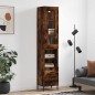 vidaXL Highboard Räuchereiche 34,5x34x180 cm Holzwerkstoff vidaXL Highboard Räuchereiche 34,5x34x180 cm Holzwerkstoff