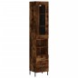 vidaXL Highboard Räuchereiche 34,5x34x180 cm Holzwerkstoff vidaXL Highboard Räuchereiche 34,5x34x180 cm Holzwerkstoff