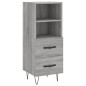 vidaXL Highboard Grau Sonoma 34,5x34x180 cm Holzwerkstoff vidaXL Highboard Grau Sonoma 34,5x34x180 cm Holzwerkstoff