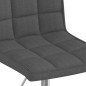 Esszimmerstühle 2 Stk. Drehbar Dunkelgrau Stoff Esszimmerstühle 2 Stk. Drehbar Dunkelgrau Stoff
