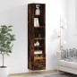 vidaXL Highboard Räuchereiche 34,5x34x180 cm Holzwerkstoff vidaXL Highboard Räuchereiche 34,5x34x180 cm Holzwerkstoff
