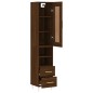vidaXL Highboard Braun Eichen-Optik 34,5x34x180 cm Holzwerkstoff vidaXL Highboard Braun Eichen-Optik 34,5x34x180 cm Holzwerkstoff