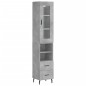 vidaXL Highboard Betongrau 34,5x34x180 cm Holzwerkstoff vidaXL Highboard Betongrau 34,5x34x180 cm Holzwerkstoff
