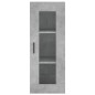 vidaXL Highboard Betongrau 34,5x34x180 cm Holzwerkstoff vidaXL Highboard Betongrau 34,5x34x180 cm Holzwerkstoff