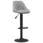 Barhocker 2 Stk. Hellgrau Samt Barhocker 2 Stk. Hellgrau Samt