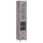 vidaXL Highboard Grau Sonoma 34,5x34x180 cm Holzwerkstoff vidaXL Highboard Grau Sonoma 34,5x34x180 cm Holzwerkstoff