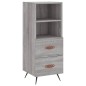 vidaXL Highboard Grau Sonoma 34,5x34x180 cm Holzwerkstoff vidaXL Highboard Grau Sonoma 34,5x34x180 cm Holzwerkstoff