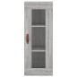 vidaXL Highboard Grau Sonoma 34,5x34x180 cm Holzwerkstoff vidaXL Highboard Grau Sonoma 34,5x34x180 cm Holzwerkstoff