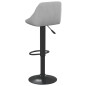 Barhocker 2 Stk. Hellgrau Samt Barhocker 2 Stk. Hellgrau Samt