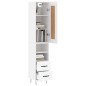 vidaXL Highboard Weiß 34,5x34x180 cm Holzwerkstoff vidaXL Highboard Weiß 34,5x34x180 cm Holzwerkstoff