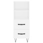 vidaXL Highboard Weiß 34,5x34x180 cm Holzwerkstoff vidaXL Highboard Weiß 34,5x34x180 cm Holzwerkstoff