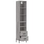vidaXL Highboard Grau Sonoma 34,5x34x180 cm Holzwerkstoff vidaXL Highboard Grau Sonoma 34,5x34x180 cm Holzwerkstoff