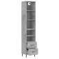 vidaXL Highboard Betongrau 34,5x34x180 cm Holzwerkstoff vidaXL Highboard Betongrau 34,5x34x180 cm Holzwerkstoff