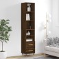 vidaXL Highboard Braun Eichen-Optik 34,5x34x180 cm Holzwerkstoff vidaXL Highboard Braun Eichen-Optik 34,5x34x180 cm Holzwerkstoff