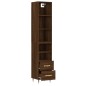 vidaXL Highboard Braun Eichen-Optik 34,5x34x180 cm Holzwerkstoff vidaXL Highboard Braun Eichen-Optik 34,5x34x180 cm Holzwerkstoff