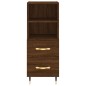 vidaXL Highboard Braun Eichen-Optik 34,5x34x180 cm Holzwerkstoff vidaXL Highboard Braun Eichen-Optik 34,5x34x180 cm Holzwerkstoff