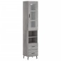 vidaXL Highboard Grau Sonoma 34,5x34x180 cm Holzwerkstoff vidaXL Highboard Grau Sonoma 34,5x34x180 cm Holzwerkstoff