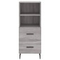 vidaXL Highboard Grau Sonoma 34,5x34x180 cm Holzwerkstoff vidaXL Highboard Grau Sonoma 34,5x34x180 cm Holzwerkstoff