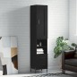 vidaXL Highboard Schwarz 34,5x34x180 cm Holzwerkstoff vidaXL Highboard Schwarz 34,5x34x180 cm Holzwerkstoff