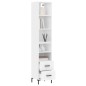 vidaXL Highboard Weiß 34,5x34x180 cm Holzwerkstoff vidaXL Highboard Weiß 34,5x34x180 cm Holzwerkstoff