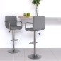 Barhocker 2 Stk. Grau Kunstleder Barhocker 2 Stk. Grau Kunstleder