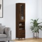 vidaXL Highboard Braun Eichen-Optik 34,5x34x180 cm Holzwerkstoff vidaXL Highboard Braun Eichen-Optik 34,5x34x180 cm Holzwerkstoff
