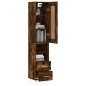 vidaXL Highboard Räuchereiche 34,5x34x180 cm Holzwerkstoff vidaXL Highboard Räuchereiche 34,5x34x180 cm Holzwerkstoff