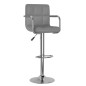 Barhocker 2 Stk. Grau Kunstleder Barhocker 2 Stk. Grau Kunstleder