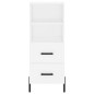 vidaXL Highboard Weiß 34,5x34x180 cm Holzwerkstoff vidaXL Highboard Weiß 34,5x34x180 cm Holzwerkstoff
