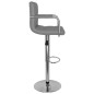 Barhocker 2 Stk. Grau Kunstleder Barhocker 2 Stk. Grau Kunstleder