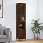vidaXL Highboard Braun Eichen-Optik 34,5x34x180 cm Holzwerkstoff vidaXL Highboard Braun Eichen-Optik 34,5x34x180 cm Holzwerkstoff