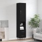 vidaXL Highboard Schwarz 34,5x34x180 cm Holzwerkstoff vidaXL Highboard Schwarz 34,5x34x180 cm Holzwerkstoff