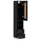 vidaXL Highboard Schwarz 34,5x34x180 cm Holzwerkstoff vidaXL Highboard Schwarz 34,5x34x180 cm Holzwerkstoff