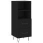 vidaXL Highboard Schwarz 34,5x34x180 cm Holzwerkstoff vidaXL Highboard Schwarz 34,5x34x180 cm Holzwerkstoff