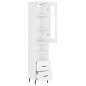 vidaXL Highboard Hochglanz-Weiß 34,5x34x180 cm Holzwerkstoff vidaXL Highboard Hochglanz-Weiß 34,5x34x180 cm Holzwerkstoff