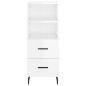 vidaXL Highboard Hochglanz-Weiß 34,5x34x180 cm Holzwerkstoff vidaXL Highboard Hochglanz-Weiß 34,5x34x180 cm Holzwerkstoff