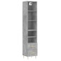 vidaXL Highboard Betongrau 34,5x34x180 cm Holzwerkstoff vidaXL Highboard Betongrau 34,5x34x180 cm Holzwerkstoff